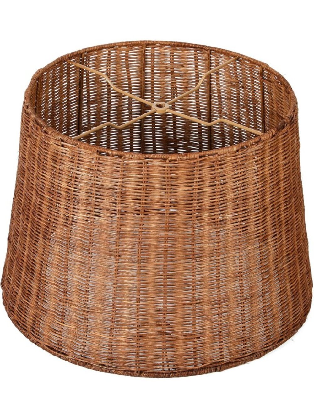 Handwoven Rattan Boho Lamp Shade - Large Wicker Lampshade for Table & Floor